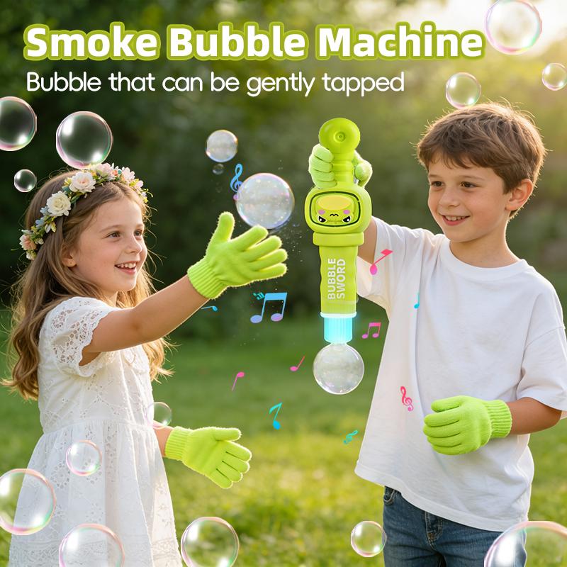 Cute Animal Smoke Bubble Machine Colorful Lighting Bubble Blowing Machine Elastic Bubble Fog Magic Wand Summer Party Ourdoor Toy