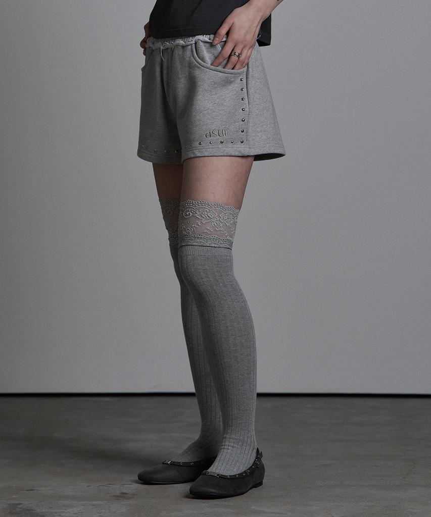 Aejeuyua Cut-Off Vintage Shorts Melange