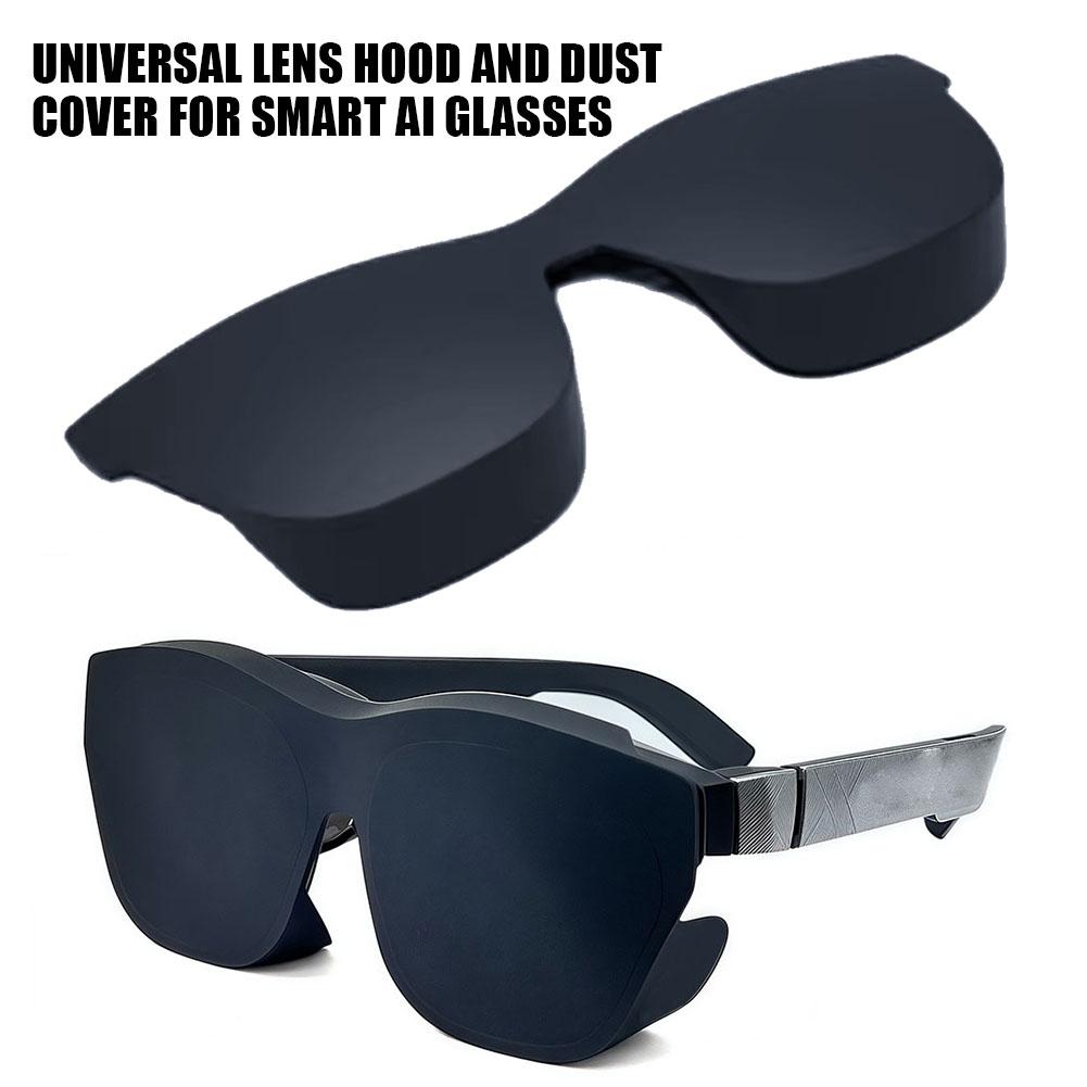 AI VR Glasses Lens Cover Dustproof Anti Scratch Protector Cap Headset Accessories Black Silicone Shade Mask Cover