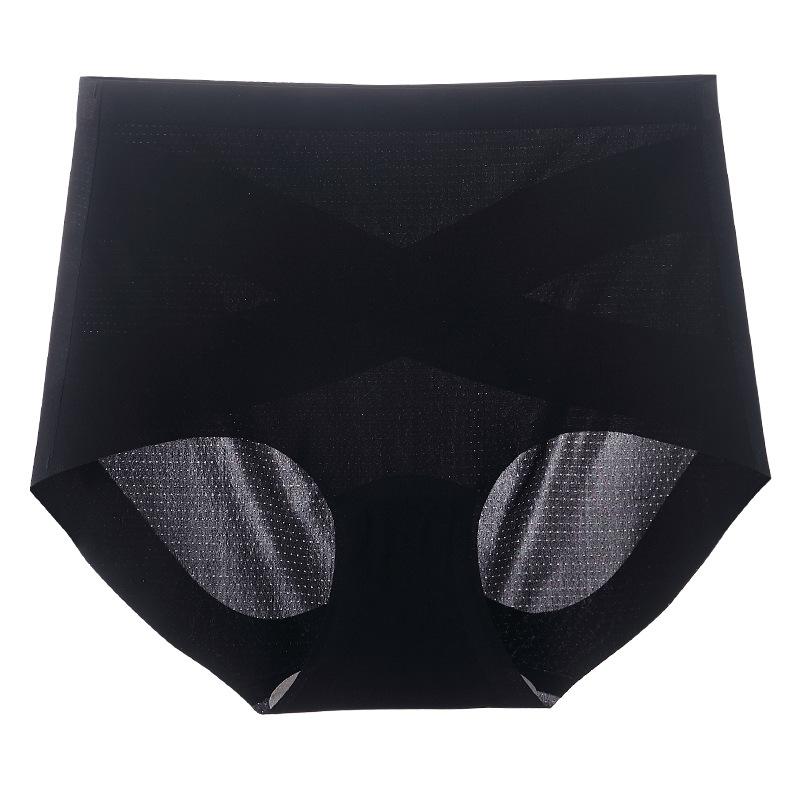 Large Size Women's Summer Thin Postpartum Traceless High Waist X Type Belly Slimming and Hip Lifting Underwear