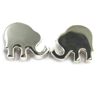 [M1904] - Silver 'Elephant' Designer Earrings