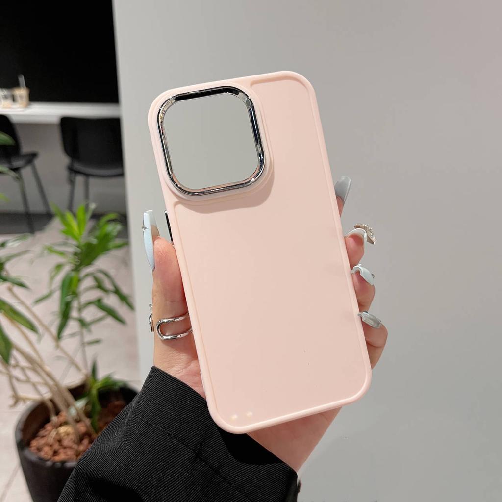 Solid color metal photo frame suitable for iPhone 15 Pro Max cases and iPhone 11/14 Pro protective cases