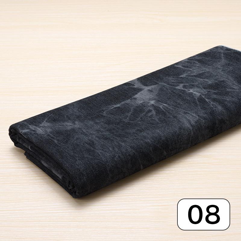 50*140 cm Trendy Džínovina Vázanka Sepraná Silná látka Pro Sukně Džíny Kalhoty Oblečení Šaty Šití Diy Patchwork Materiál