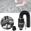 Universal Car 3  Carbon Fibre Cold Air Filter Feed Enclosed Intake Induction Pipe Hose Kit