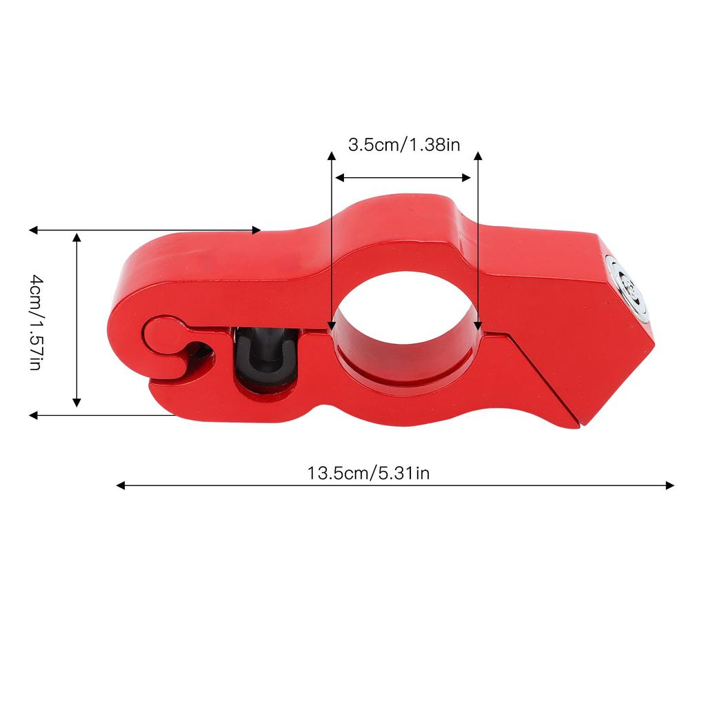 Anti Theft Grip Lock Antirust Motorcycle Handlebar Lock Weatherproof Tamper Resistant for Scooter for ATV for Dirt