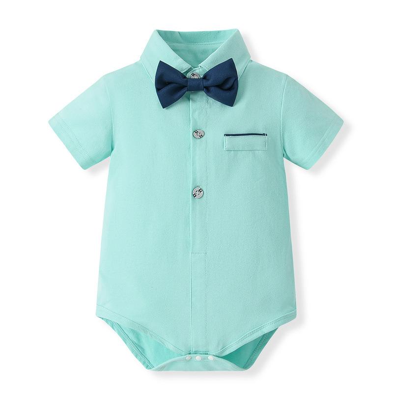 Boys' Gentleman Summer Romper Set: Infant & Toddler First Birthday Suit