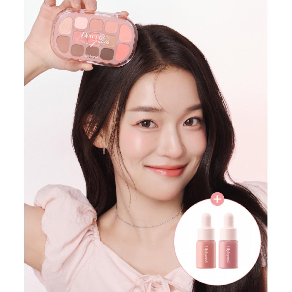 Lily By Red Dewy Fit Palette [Dewy Drop Cheek Mini Free] 05 Almond Milk (L400A)