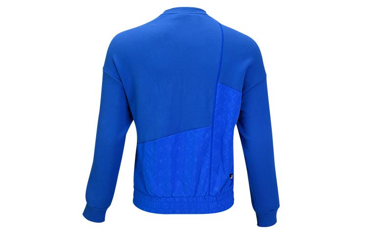 Li Ning Sweatshirts Men's Blue Crew Neck Moderate Regular AWDQ821-3