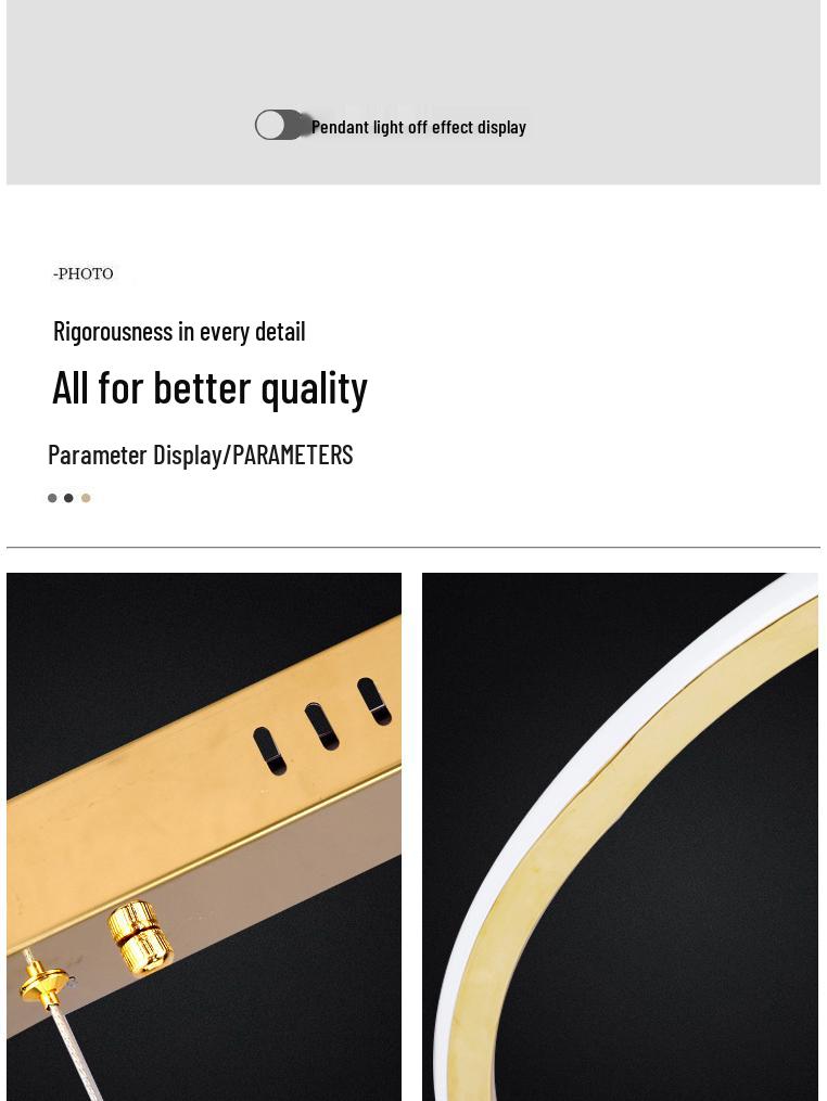 Postmodern Minimalist Designer Pendant Light for Bar, Hotel, or Villa