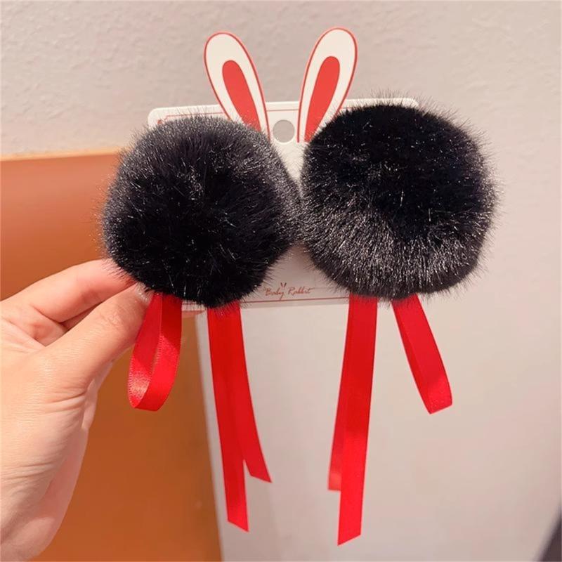 Weiches und bequemes Kinderstirnband mit lustigen runden Kugeldesigns, flauschige Cosplay-Haaraccessoires für stilvolle Kinder