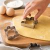 4-teiliges Edelstahl-Ausstecher-Set mit unregelmäßigen Puzzleformen zum Backen