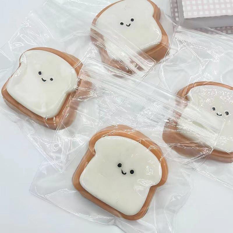 Creative Soft Taba Toast Squishy Toy Kawaii Slow Rebound Stress Relief Sensory Squeeze Fidget Toys For Adults Kids Holiday Gifts