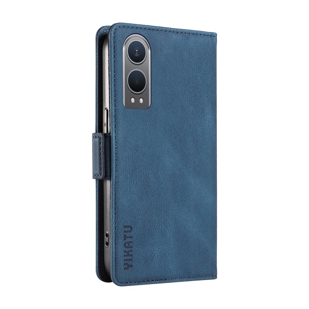 Dla OnePlus Nord CE4 Lite 5G/Oppo K12x 5G (Chiny) Etui Pokrowiec na telefon ze skóry PU Stojak Przegródki na karty