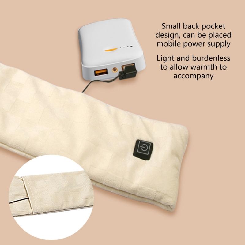 Electric Heated Scarf Windproof Outdoor Sports USB Charging Pad Thermal Scarf