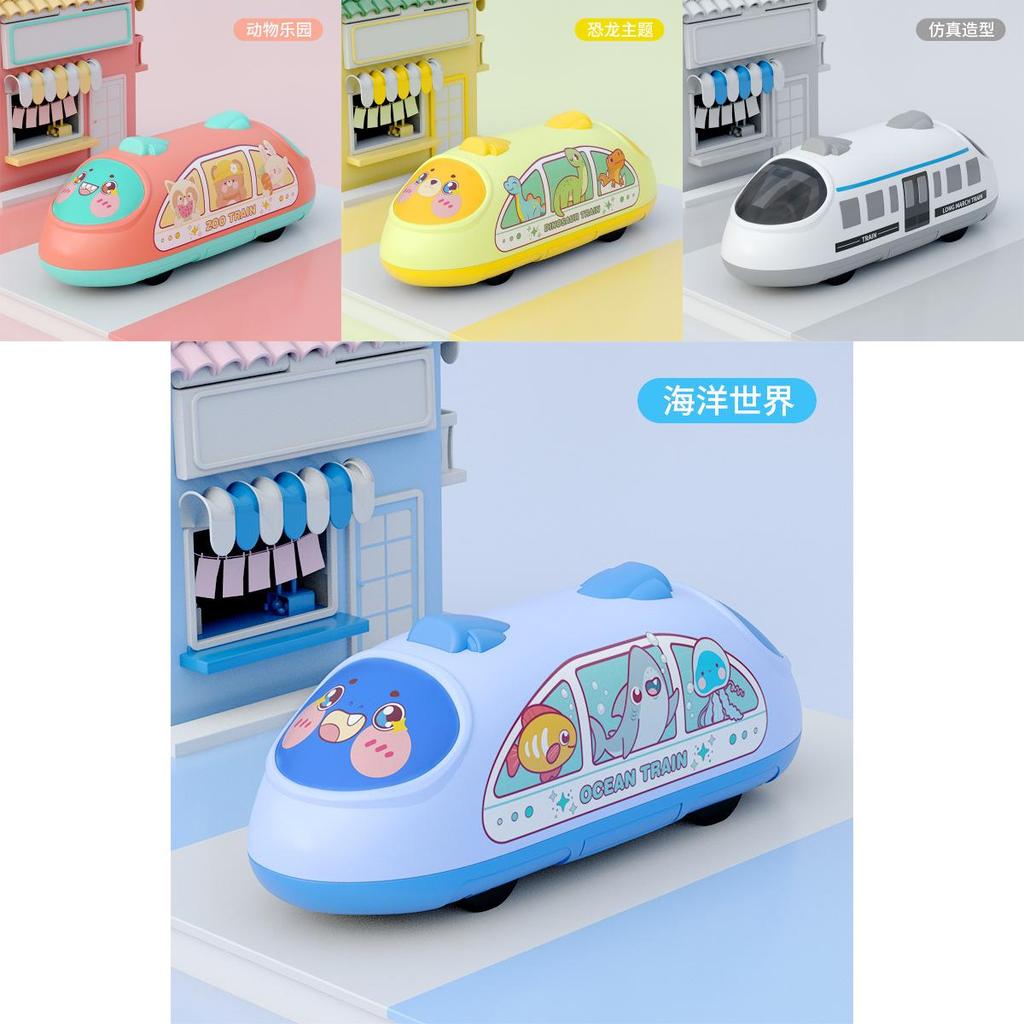 Children's High-speed Train Toy Car Inertial Train Harmony Express Train Model Boy Gift Wholesale Plastic/plasticine Material