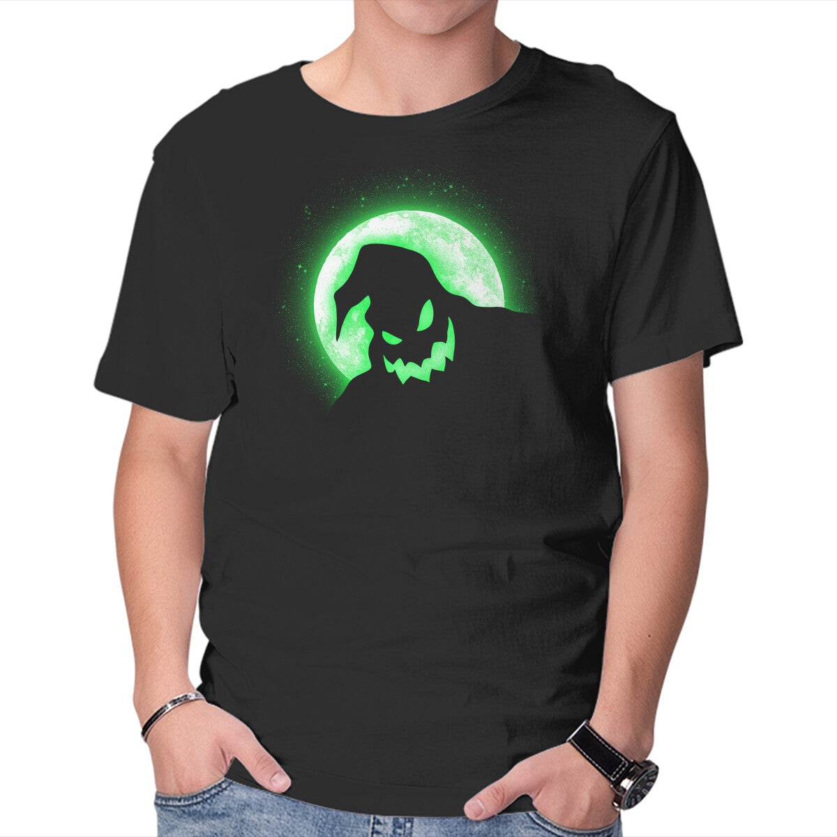 Unisex Crew Neck T-Shirt Moonlight Dancer Graphic Short Sleeve Casual Tee L