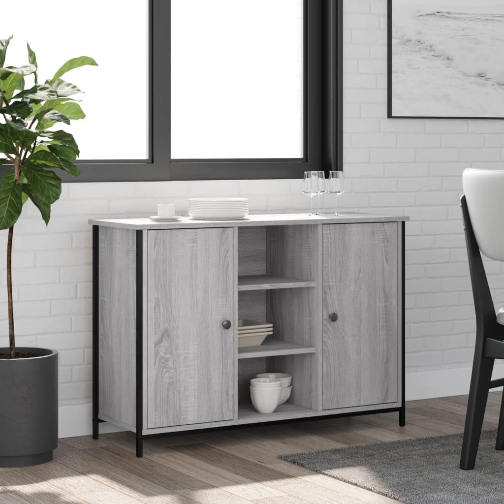 Sideboard Gray Sonoma 100x35x70 Cm Particleboard