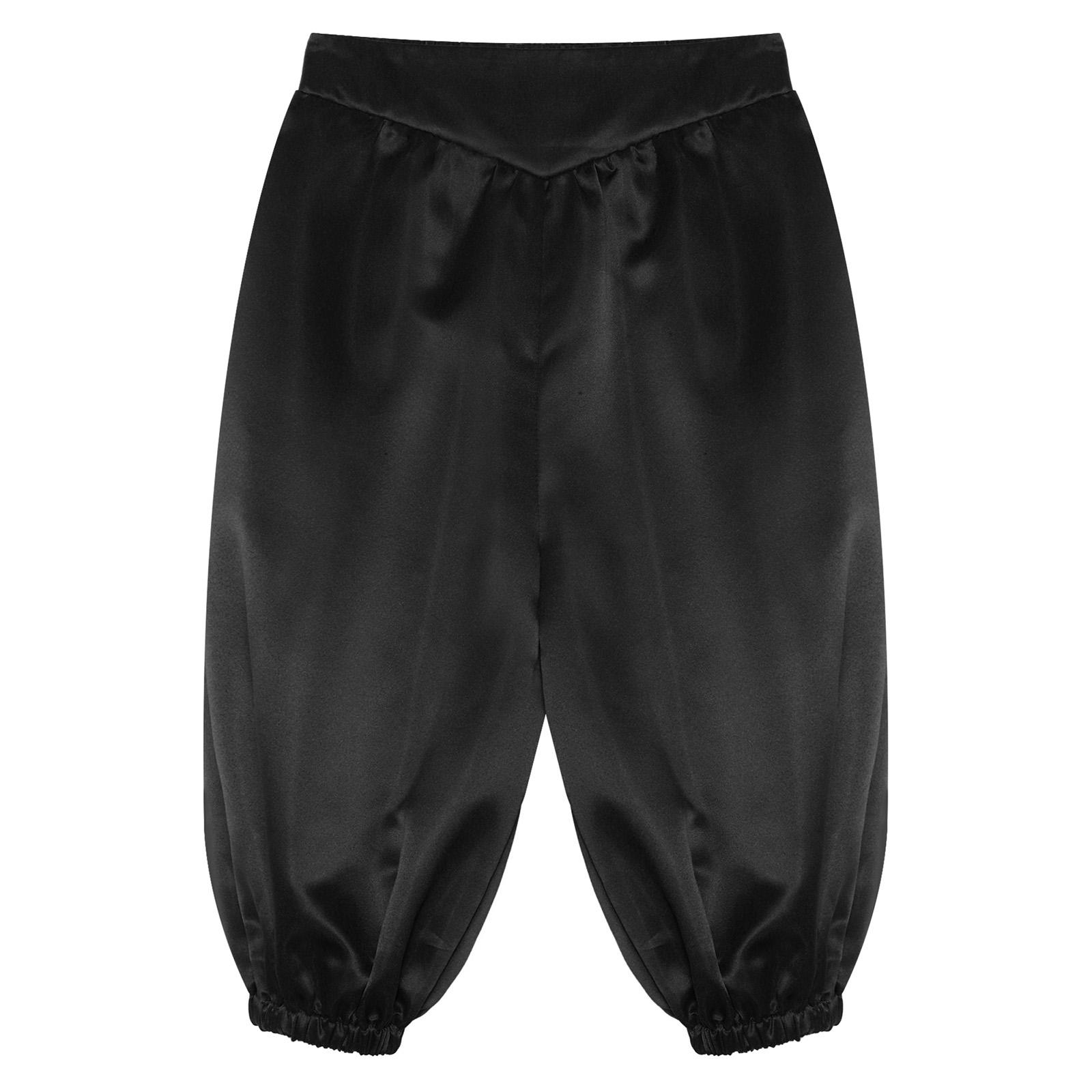 Kids Boys Medieval Capri Pants Metallic Cosplay Costume Harem Pants Children Arab Bloomers Halloween Arabian Prince Costume 6