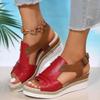 Fisherman Sandals For Women Heel Women Ladies Open Toe Slingback Sandals Vacation Bohemian Shoes Wedge Sandals Chaussure Femme