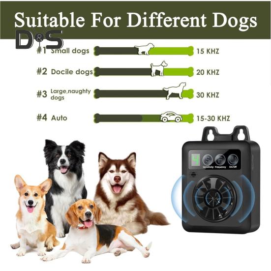 Ultrazvukové zařízení proti štěkání pro psy Dobíjecí skříňka s ovladačem štěkání Zarážka proti štěkání psů pro vnitřní venkovní použití