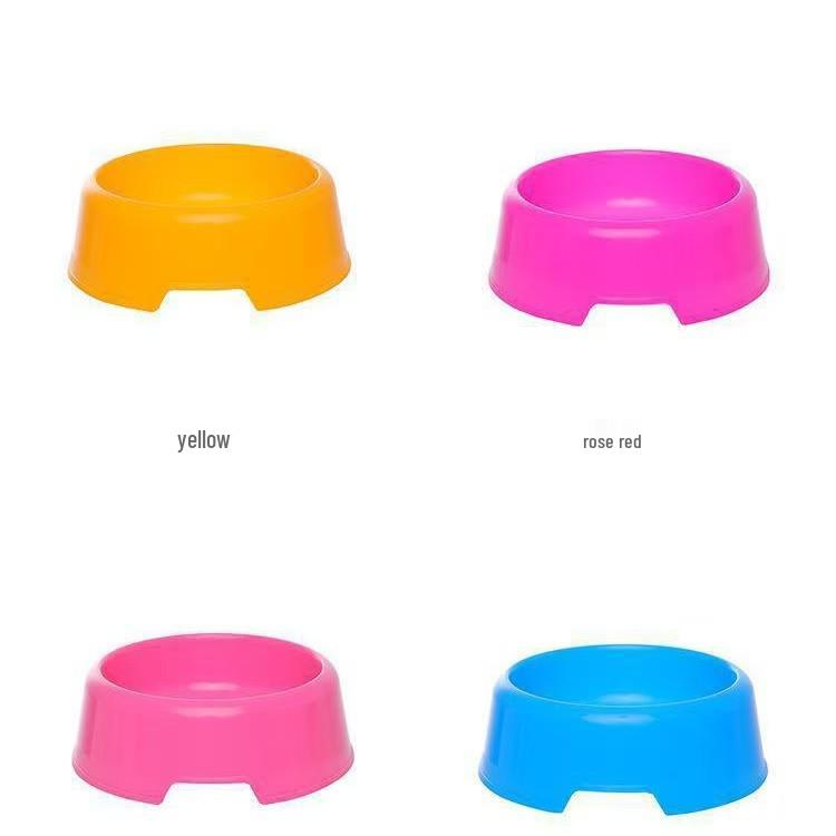 Bonbonfarbener Futternapf aus Kunststoff für Welpen und Kätzchen – Einzelnapf für Hunde und Katzen