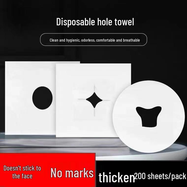 Disposable Beauty Salon Massage Bed Towels with Face Cradle Hole