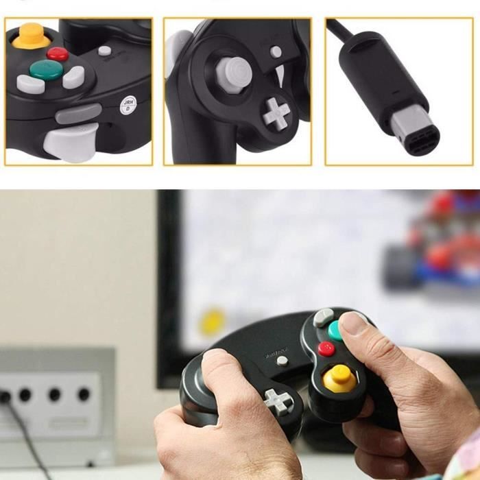 Gamepad - Unspecified - Classic Wired Controller - Black/Silver - Nintendo Gamecube/Wii Compatible - Vibration