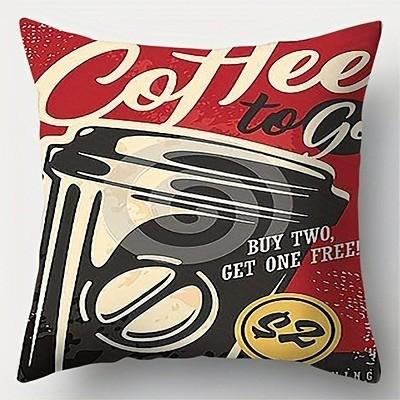 Vintage FoodThemed Pillow Covers For Fun Pattern Cushion Cover Suitable For Sofa Bedroom Car Pillow Cover