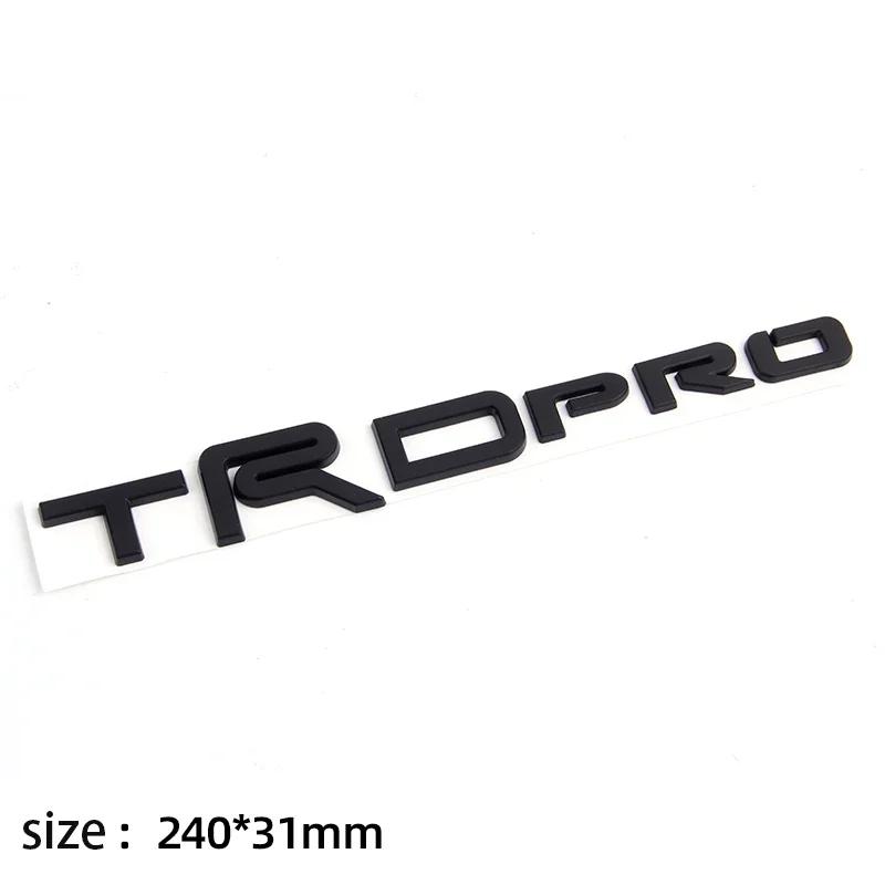 1pc TRDPRO logo Emblem 3D ABS Car trunk sticker for toyota TRD Yaris Camry Tantu Prado Lande kuluze RAV4 car repack accessory