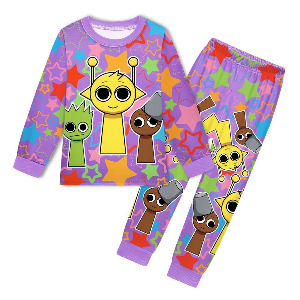 Children's Set Casual Loungewear Fashion Print Clothing Sets Girls