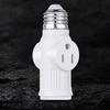 2 Pack Versatile Prong Light Socket To Plug Adapter for Easy Conversion of Light Bulbs To 2 or 3 Prong Outlets