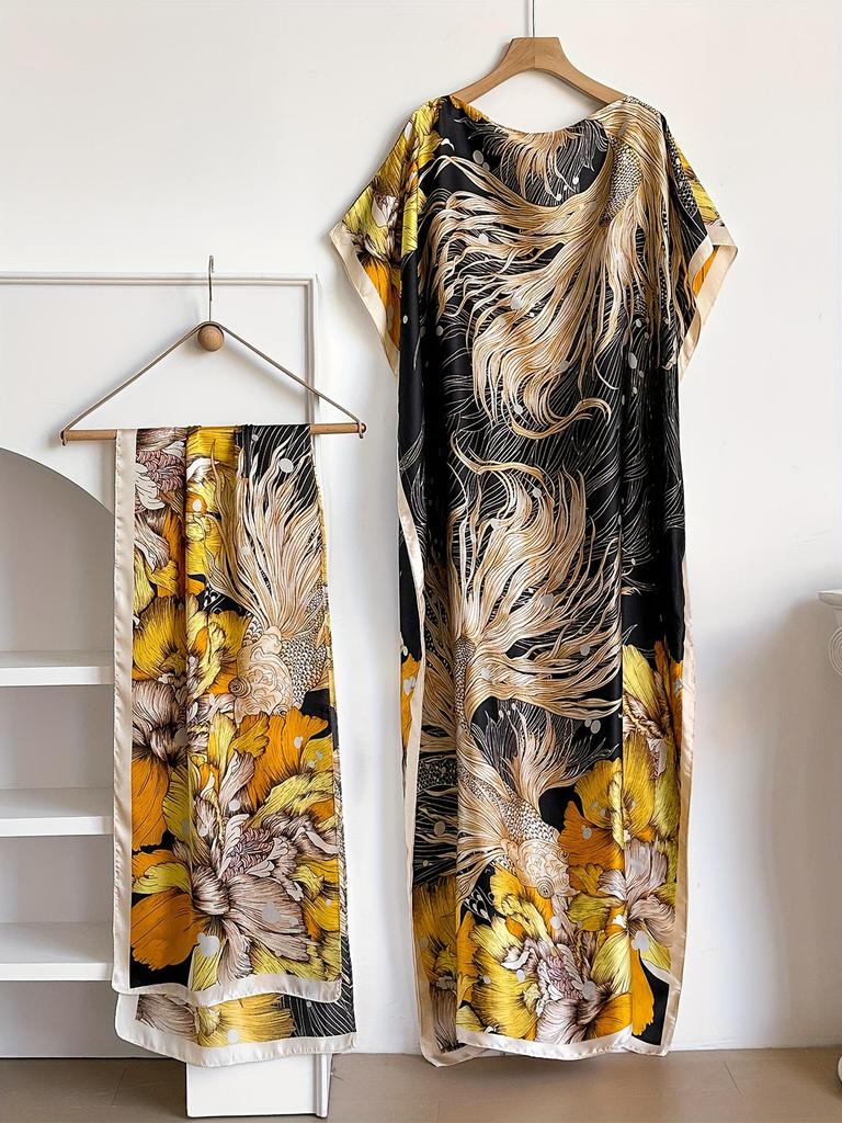 Middle Eastern Style Loose Long Dress Abaya for Women