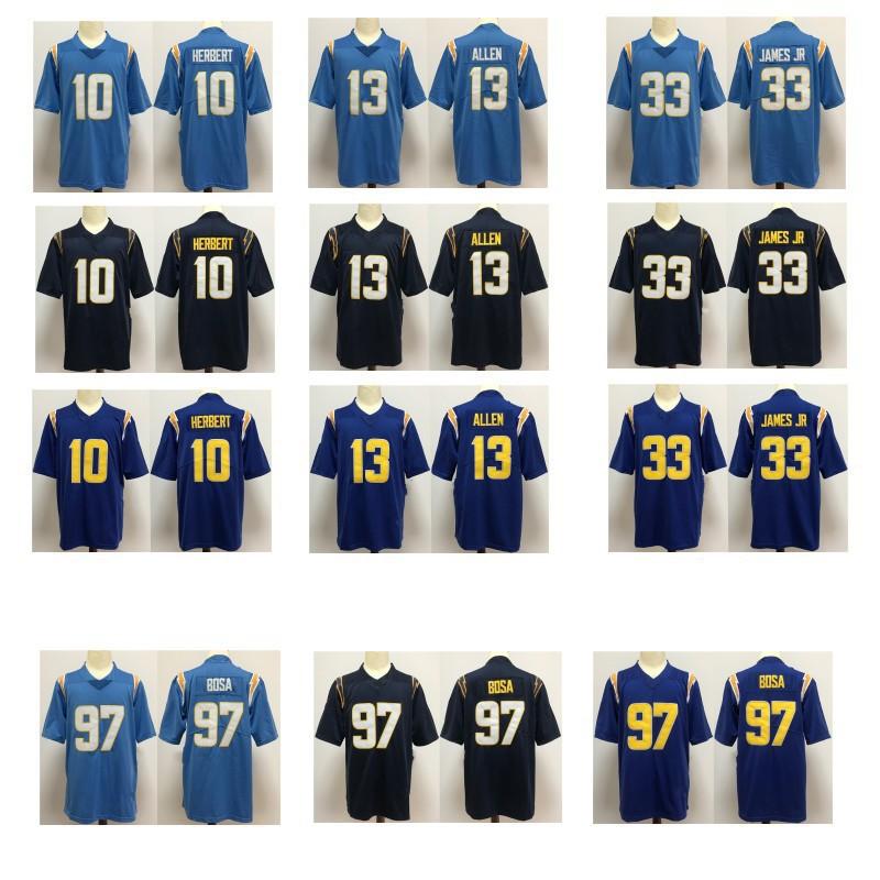 NFL San Diego Chargers Football Jersey Men Women V-Neck Sports Fan Apparel Cotton Blend