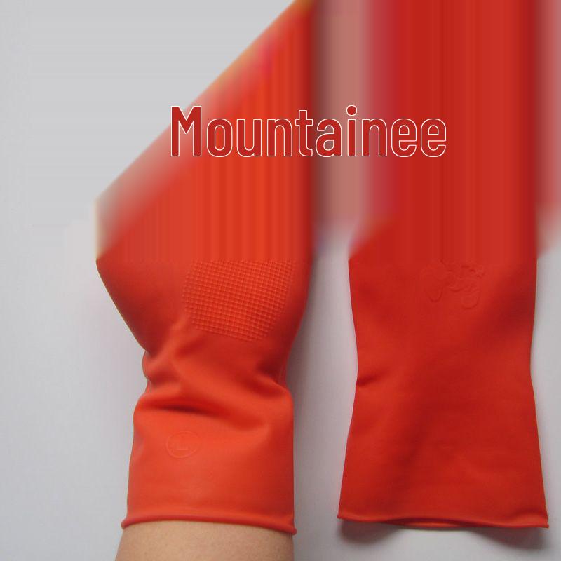 Thick Cow Tendon Latex Gloves - Oil, Acid & Alkali Resistant for Household and Industrial Use