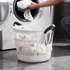 Movable Laundry Basket for Dirty Clothes - Household Bathroom Hamper
