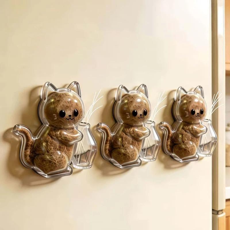 Transparent Acrylic Cat Shaped Pet Hair Storage Jar Cartoon Design Perfect For Cat Owners To Store Fur And Whiskers As Keepsake