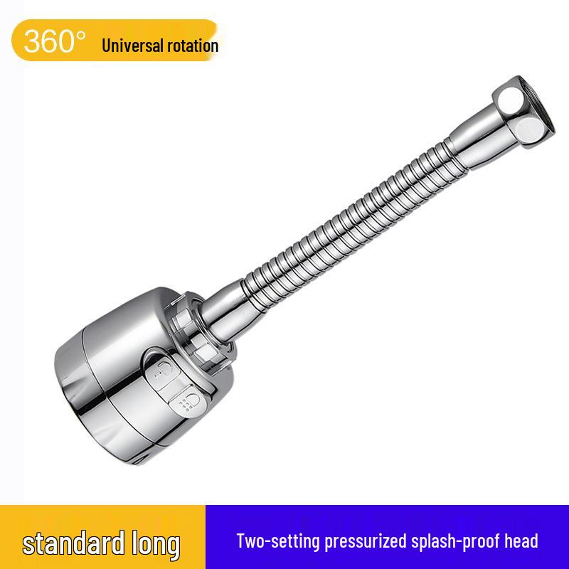 Universal Kitchen Faucet Swivel Extension: Splash-Proof Sink Booster & Water Purifier