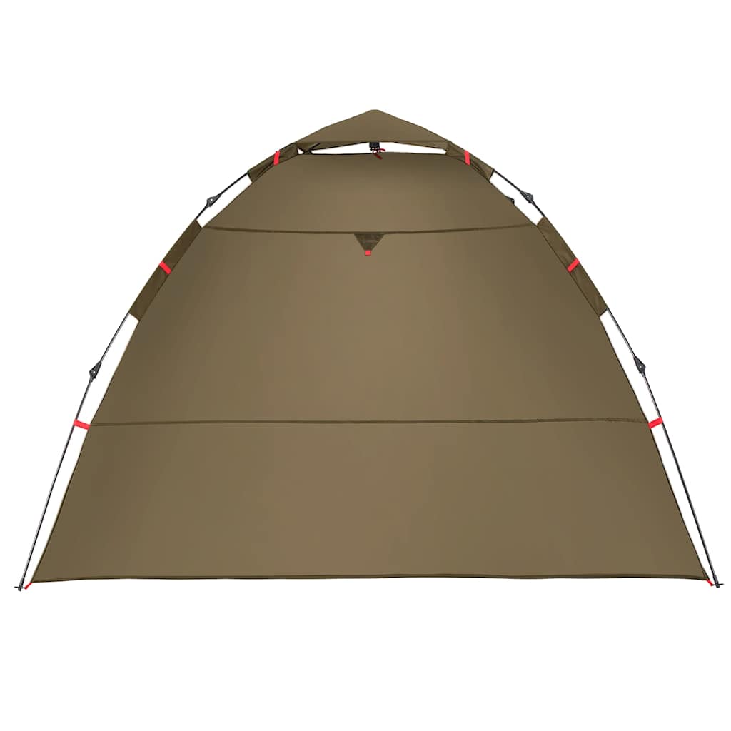 Vidaxl Fishing Tent, 4-Person, Olive, Quick-Pitch