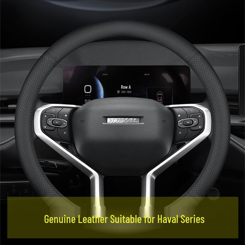 Genuine Leather Steering Wheel Cover for Haval H4 H6 M6 H7 H5 H2s H1 F7