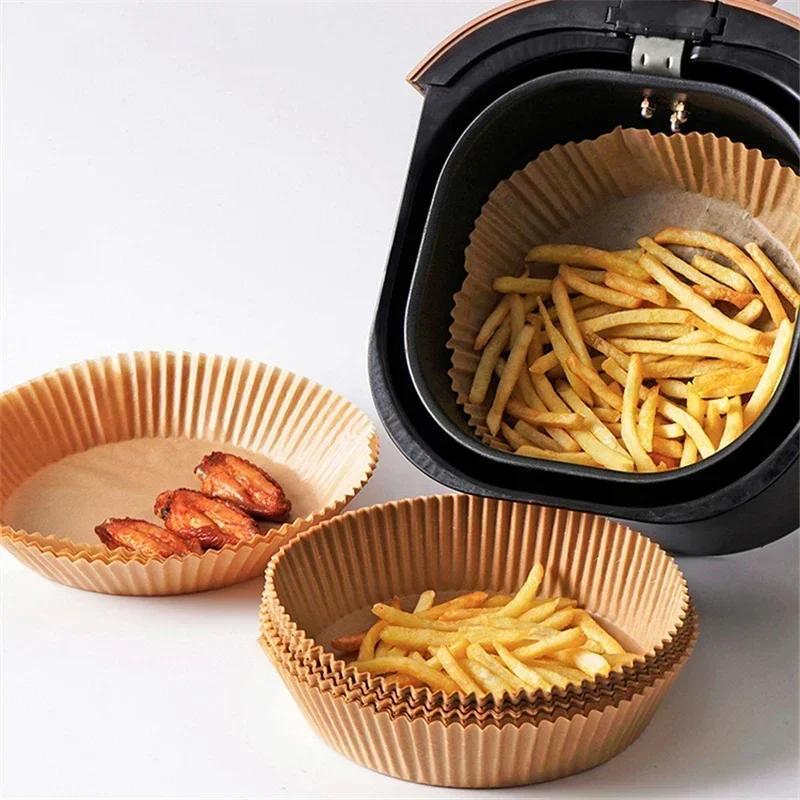 Friteuse à Air en papier jetable, doublure en papier, cuiseurs de cuisine, plaque de Barbecue résistante à l'huile, cuiseur à vapeur, accessoires de cuisson