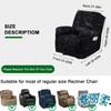 Stretch Recliner Chair Cover 4-Pieces Soft Recliner Chair Slipcover 1-Seater Sofa Couch Protector Home Decor Washable