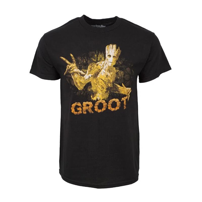 Groot Unisexs Black T Shirt M