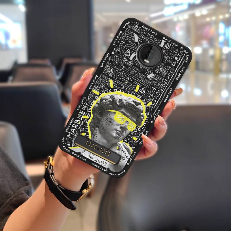 Cover TPU Phone Case For MOTO Z4 Play Fashion Design Anti-dust Cartoon Silicone Dirt-resistant Waterproof Full wrap Cute