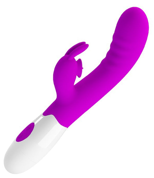 Rabbit Vibrator Cerberus Pretty Love 21cm Purple - Pretty Love - Rabbits Vibrants