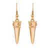 Western Style Gold Plated Drop Earrings
