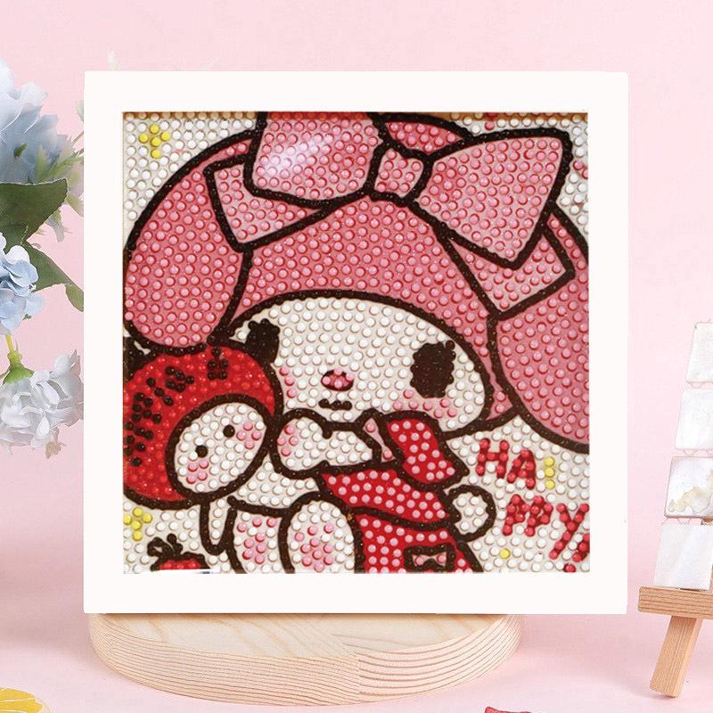 Sanrio Children's Diamond Painting with Frame Stickers - DIY Handmade Gift Set