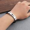 Steel Women Fashion Design Jewelry Accessories Korean Hand Rope Silicone Bracelet Men Wristband