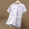 Ice silk short-sleeve men's t-shirt, summer loose-fitting, thin, quick-drying sports casual top
