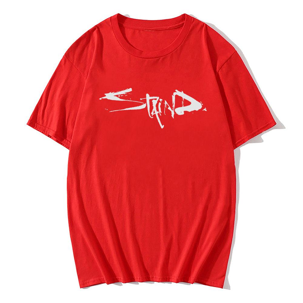 STAIND Logo Graphic Printing Tshirts Short Sleeve Cotton Male T-shirt Unisex Streetwear Heavy Mental Fashion Mens Tees O-neck