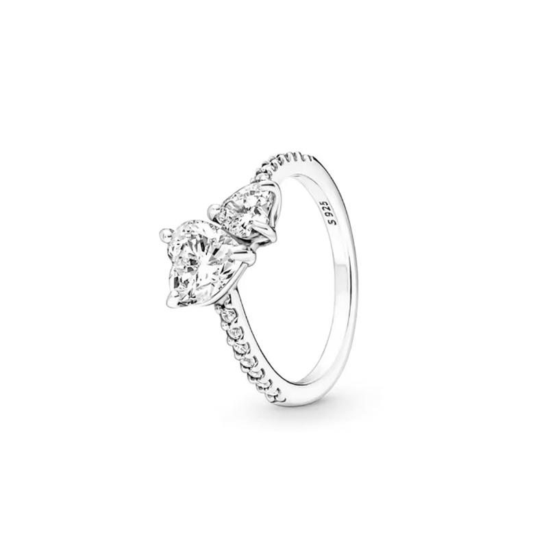 Exquisite 925 Sterling Silver Charming Rose Gold Series Daisy Ring Ladies' Classic Holiday Party Jewelry